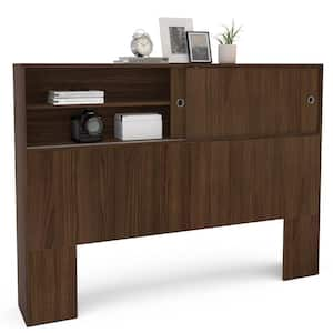 Victoria 3-Piece Walnut Wood Queen Size Bedroom Nightstands (Set with 2)