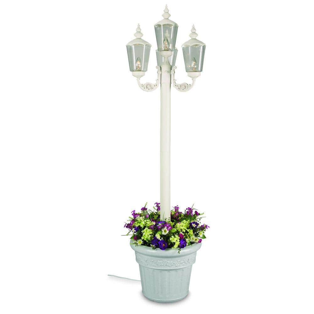 Patio Living Concepts White Cambridge Park Lantern Planter