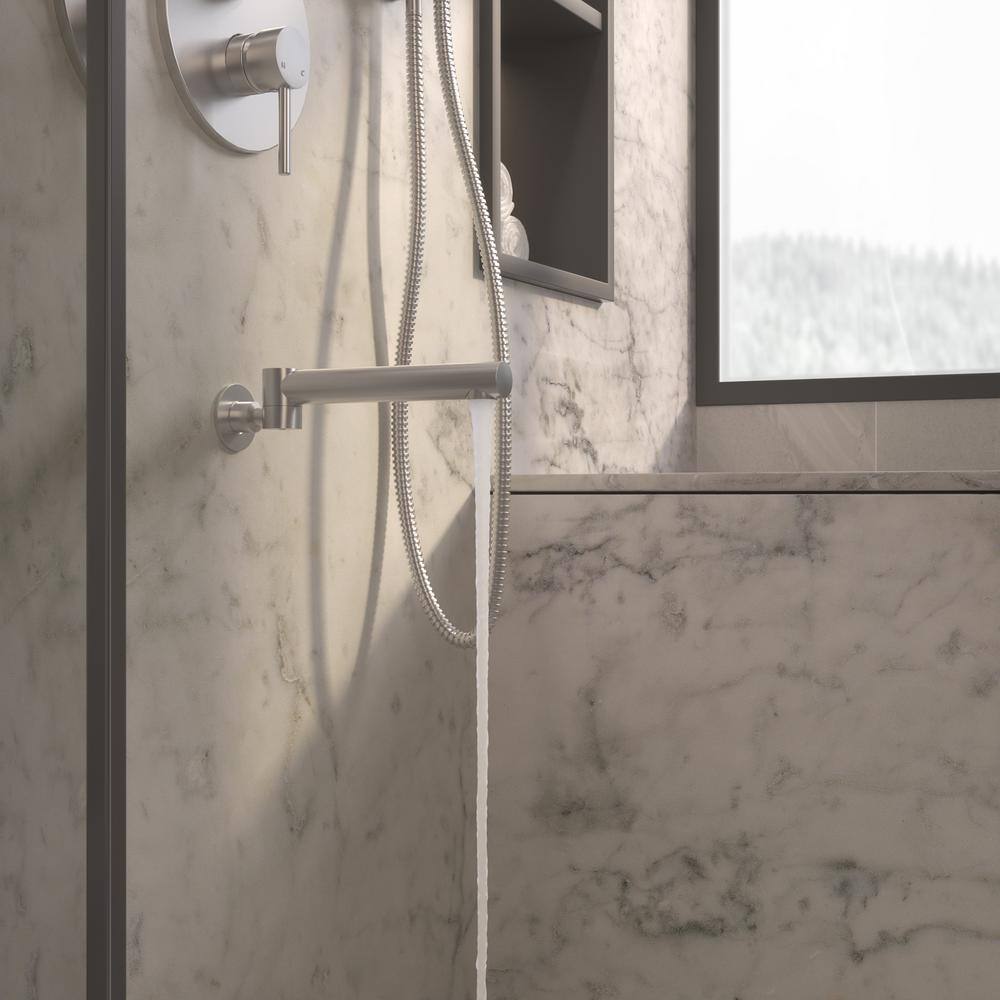 Brushed Nickel Dual Function Rain Shower System with Handheld
