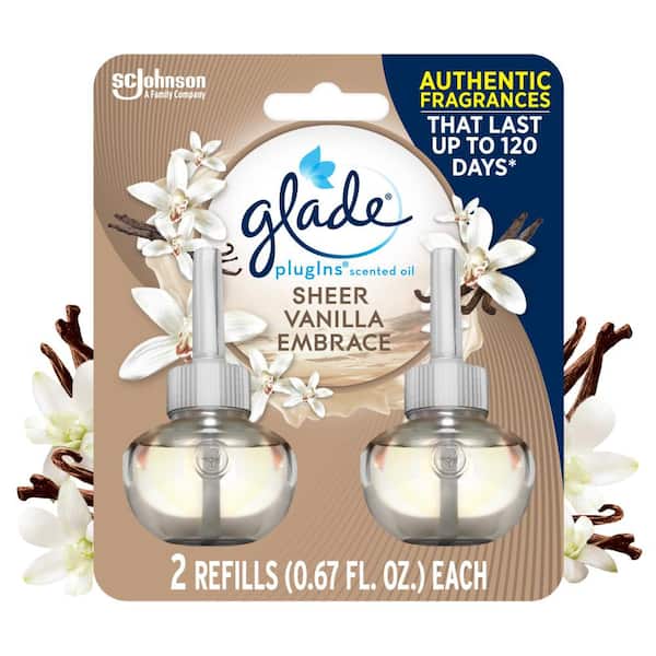 Glade 1.34 oz. Sheer Vanilla Embrace Plugins Scented Oil Refill (2-Pack)