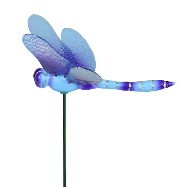 WindyWing Dragonfly Ombre 2.46 ft. Blue Plastic Garden Stake