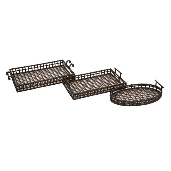 Filament Design Lenor 5 in. Rust Wrought Iron Tray