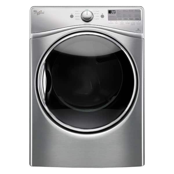 Whirlpool 7.4 cu. ft. 120-Volt Stackable Diamond Steel Gas Vented Dryer with Advanced Moisture Sensing and EcoBoost