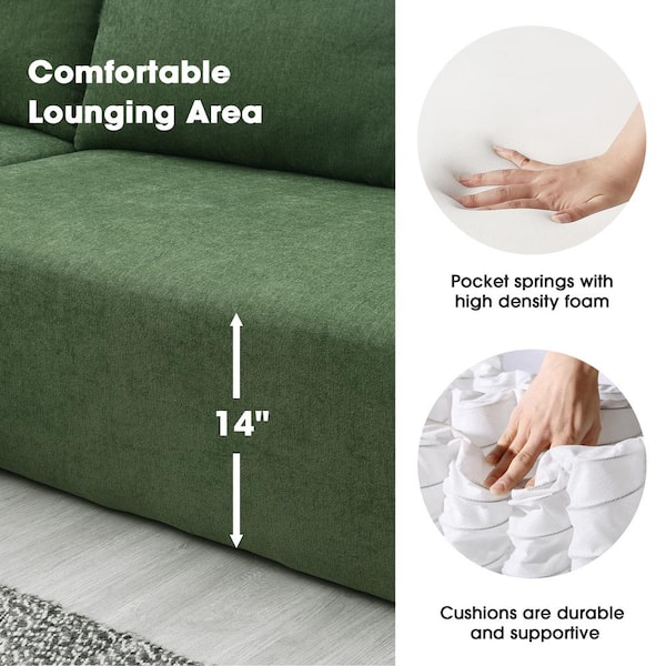  Frienda 2 Pcs Upholstery Foam High Density Cushion