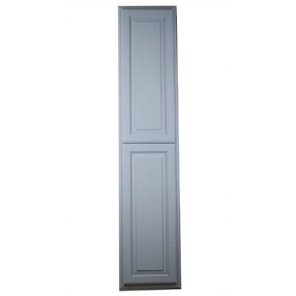 WG Wood Products Bloomfield 15.5 in. W x 55.5 in. H x 3.5 D Primed Gray Solid Wood Recessed Medicine Cabinet without Mirror