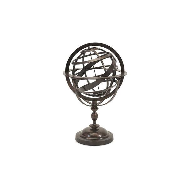 Generic unbranded Arman 18.5 in. x 29 in. Bronze Aluminum Globe