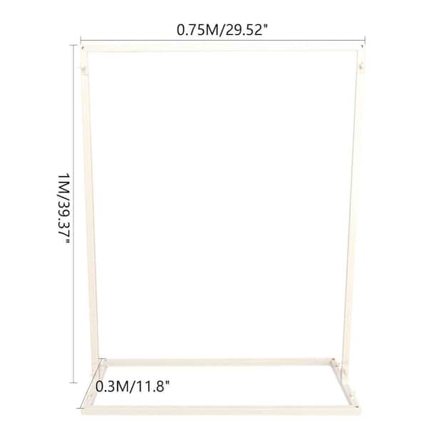 White Metal Entrance Sign Stand