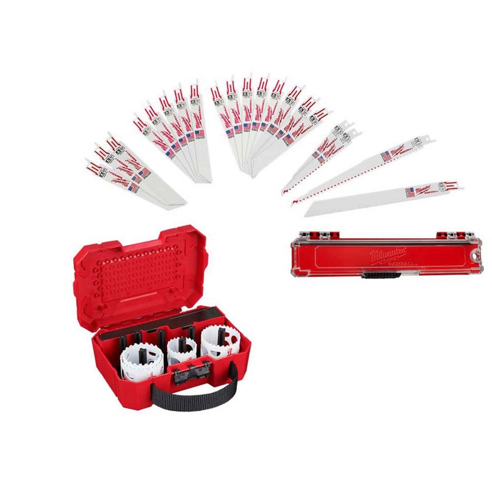 Milwaukee Hole Dozer Bi-Metal Hole Saw Kit W/SAWZALL Bi-Metal Wood