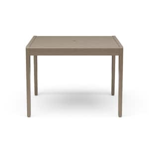 Sustain Gray Square Wood Outdoor Dining Table
