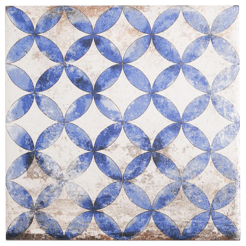 Wallabee Charm Encaustic 8 in. x 8 in. 10mm Matte Porcelain Floor and Wall Tile (26-Piece/11.19 sq. ft./Case) -  Ivy Hill Tile, EXT3RD104609