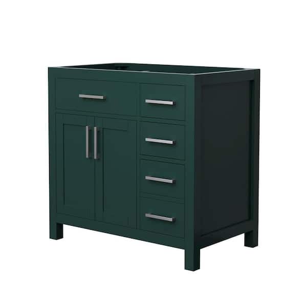 Beckett 35.25 in. Bath Vanity Cabinet without Top in Green