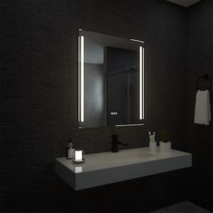 30 in. W x 36 in. H Rectangular Frameless LED Wall Bathroom Vanity Mirror