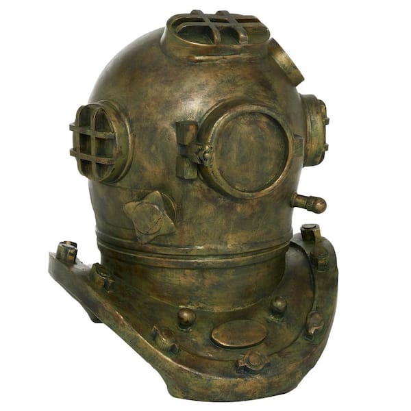 Litton Lane Bronze Polystone Diver Helmet