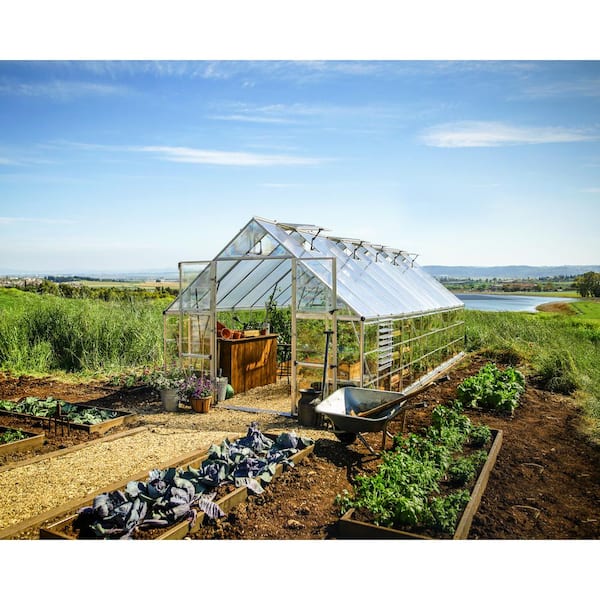 Balance 10 ft. x 24 ft. Hybrid Silver/Clear DIY Greenhouse Kit