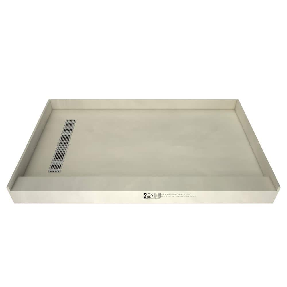 Tile Redi Redi Trench 30 In. X 48 In. Single Threshold Shower Base With ...