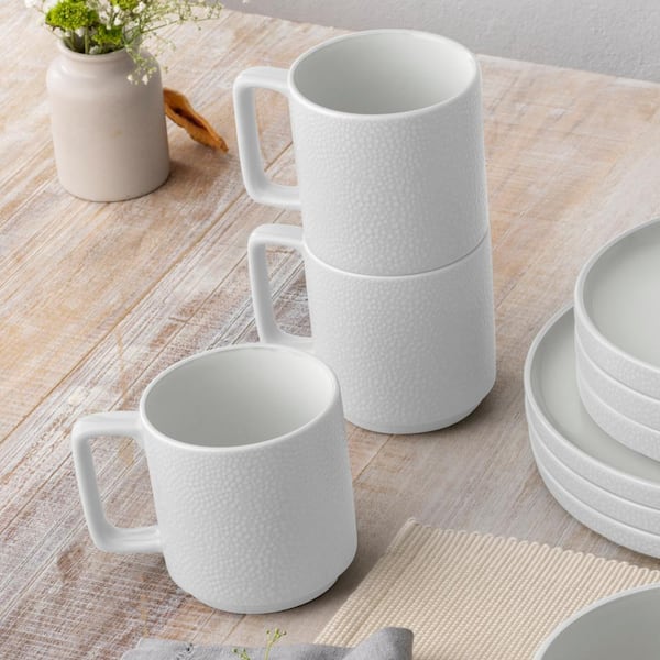 Noritake Colortex Stone 16-Piece (White) Porcelain Stax Dinnerware