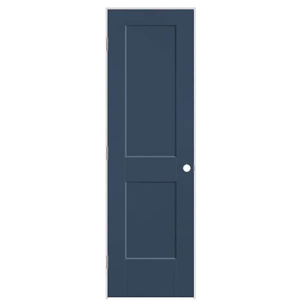 Masonite 24 in. x 80 in. 2-Panel Logan Right-Hand Solid Core Night Tide Molded Composite Single Prehung Interior Door