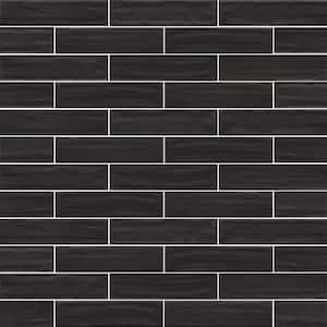 Turin Midnight 2.5 in. x 10 in. Glossy Porcelain Floor and Wall Tile (8.07 sq. ft./Case)