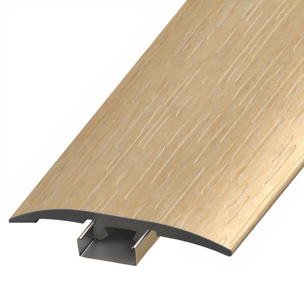 ASPEN FLOORING Hudson 1/4 in. Thick x 2 in. Width x 94 in. Length 3-in-1 T-Mold, Reducer, and End Cap Vinyl Molding