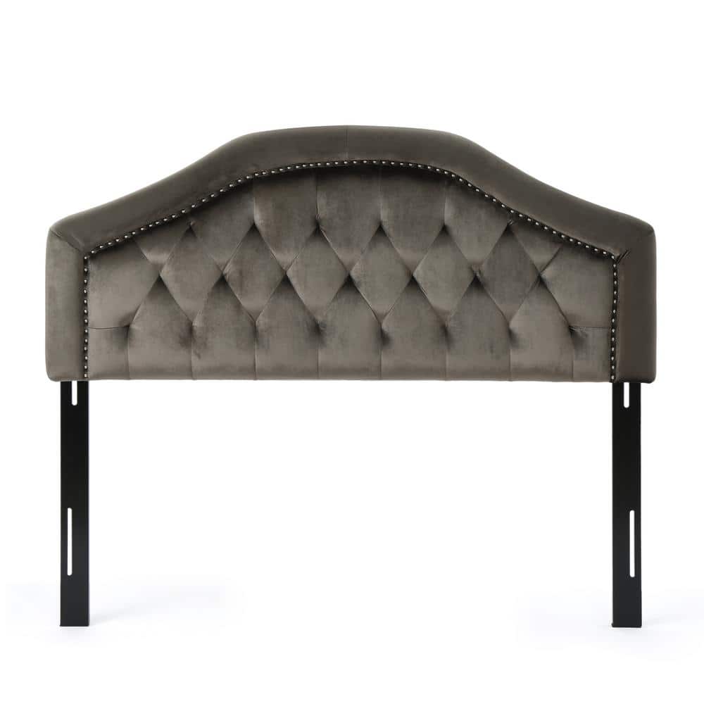 Noble House Florence Grey Full/Queen Headboard 24741 The Home Depot