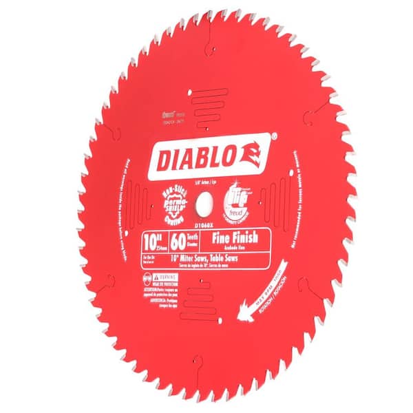 Fine Finish Circular Saw Blade D1060x, Diablo 10in Table Saw Blade