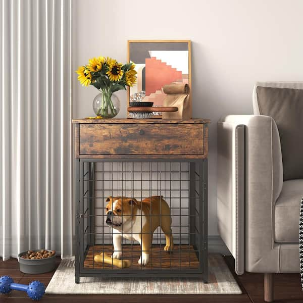 Timber Dog Stand - Brown