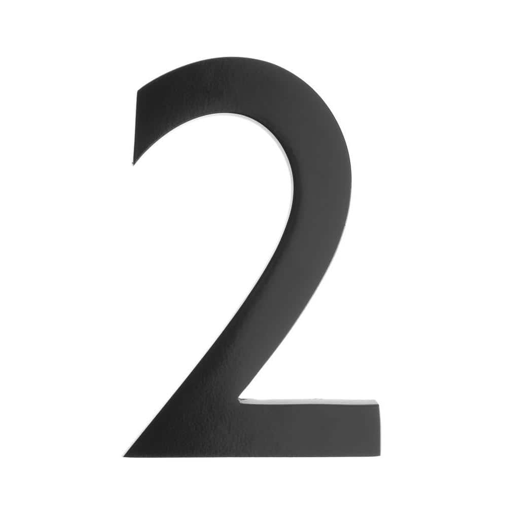 5 in. Black Floating House Number 2 price history on PriceWatchPro