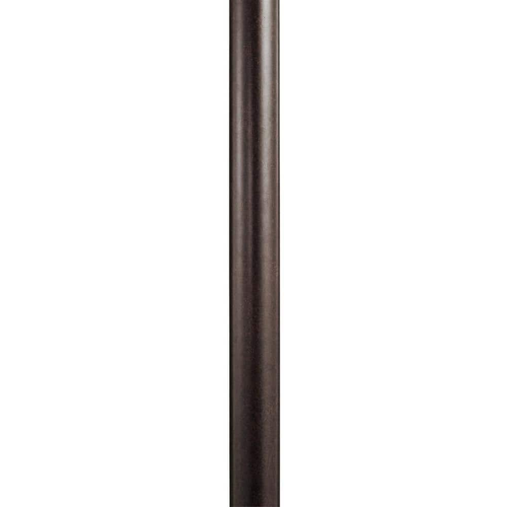 KICHLER 3 in. x 84 in. Tannery Bronze Direct Burial Outdoor Lamp Post ...