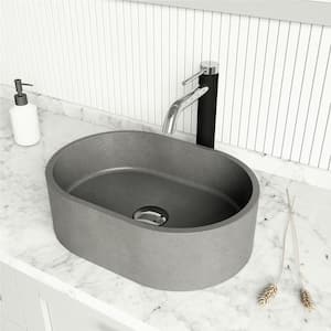 Vessel Bathroom Sink Pop-Up Drain and Mounting Ring in Chrome