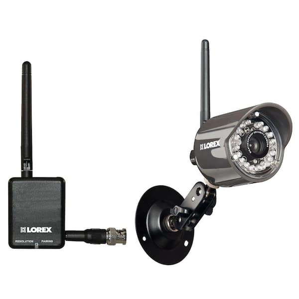 Lorex Wireless 480 TVL Indoor/Outdoor CMOS Bullet Shaped Surveillance Camera