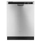 24 in. Monochromatic Stainless Steel Front Control Built-in Tall Tub Dishwasher with 1-Hour Wash Cycle, 55 dBA