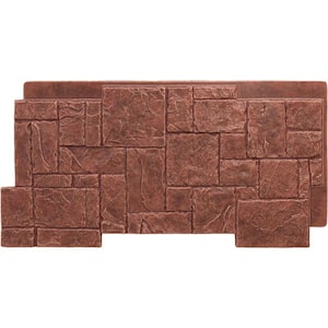 Castle Rock 49 in. x 1 1/4 in. Sun Valley Stacked Stone, StoneWall Faux Stone Siding Panel