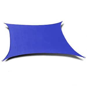 12 ft. Blue Quadrilateral Sun Shade Sail Includes Hardware Set