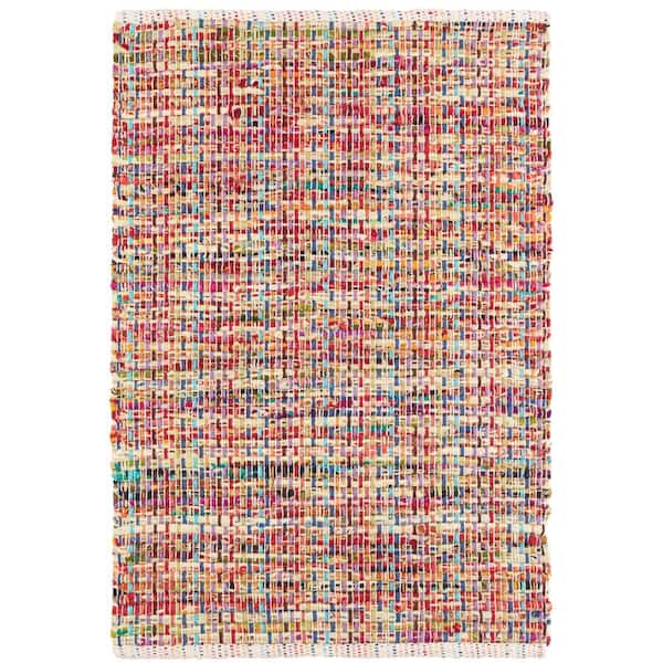 4 ft. x 6 ft. Multi Vista Chindi Handwoven Cotton Indoor Area Rug