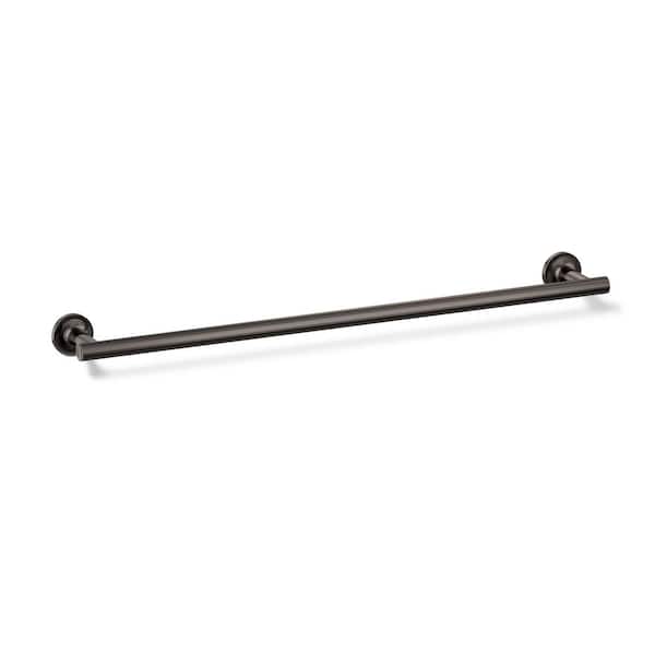 Purist 24 in. Wall Mounted Single Towel Bar in Vibrant Titanium