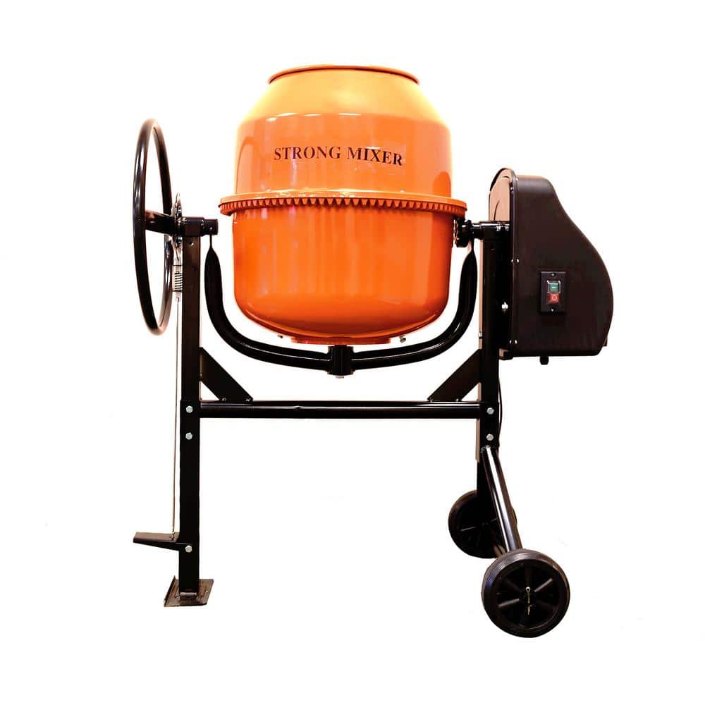 3.5 cu. ft. 2/3 HP 120-Volt Motor Direct Drive Cement Mixer - The Home