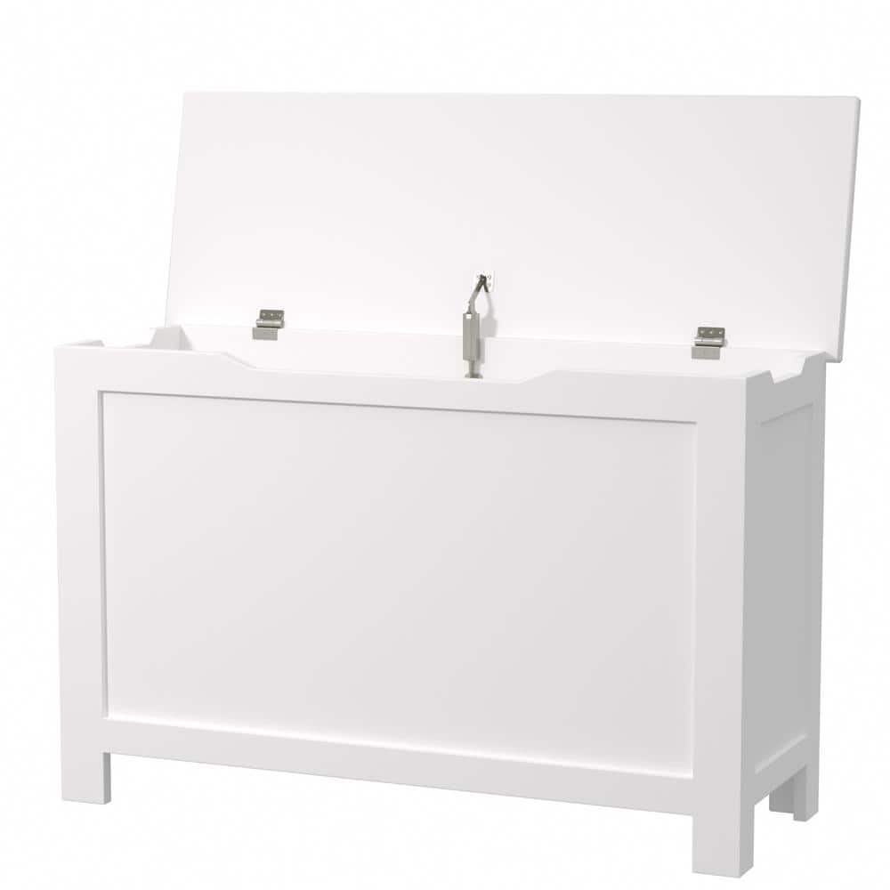 17 in. H x 31.5 in. W x 13 in. D White Toy Storage Organizer Cube Storage B