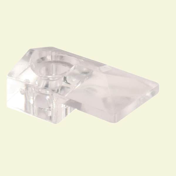 Prime-Line 20 lbs Small Mirror Holder Clip, Clear - Pack of 6 U 9278