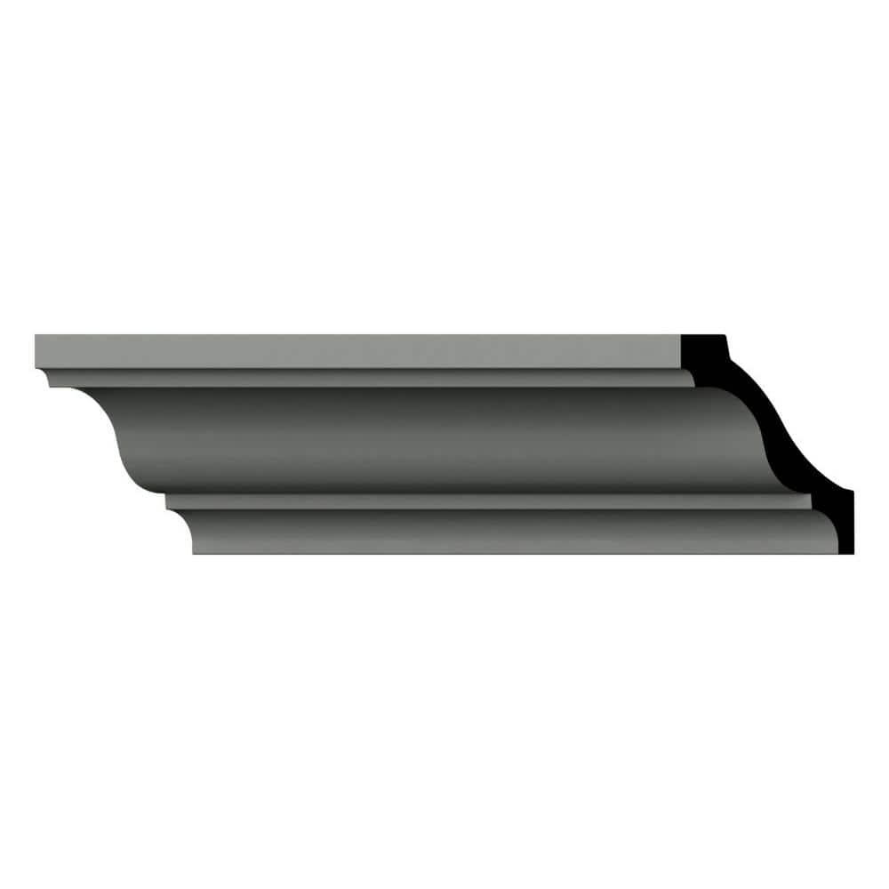 Adeline 96" Gray Polyurethane Crown Moulding