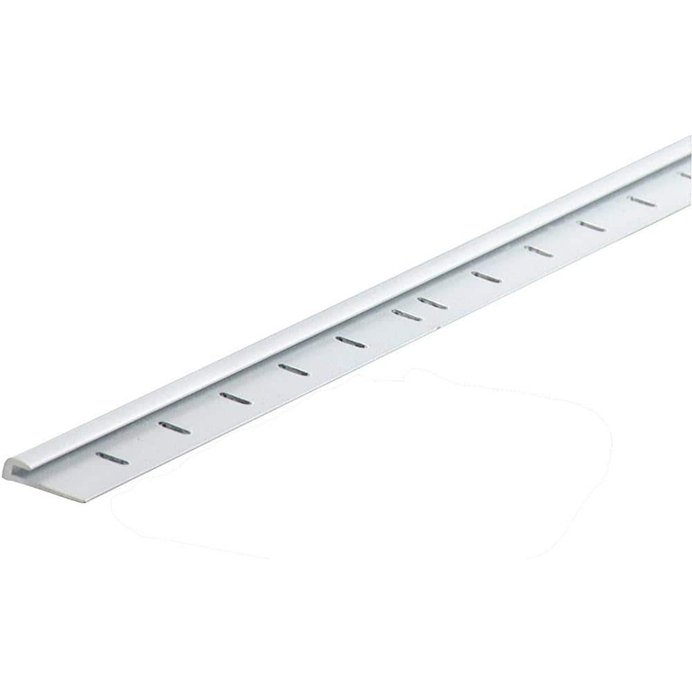 96-inch Satin Clear Aluminum Base Cap Moulding