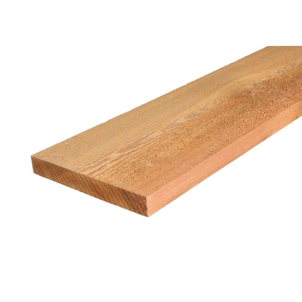 5 4 In X 8 In X 12 Ft S1S2E Western Red Cedar Fascia Board 804709 