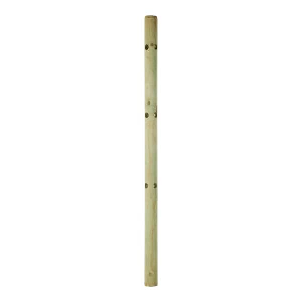 ProWood 5 in. x 5 in. x 8.5 ft. Pressure-Treated Pine Round Fence Corner Post