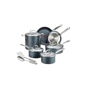 Unlimited Cookware Collection 12-Piece Aluminum Nonstick Cookware Set with Induction Base