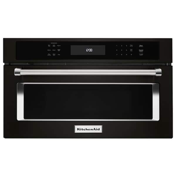 KitchenAid 1.4 cu. ft. Built-In Convection Microwave in Black Stainless with PrintShield Finish