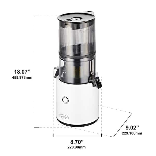 Metrokane Mighty OJ Home Juicer White - Chrome Head - Winestuff