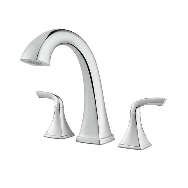 Pfister Bronson 2-Handle Roman Tub Faucet Trim Kit in Polished Chrome (Valve Not Included)