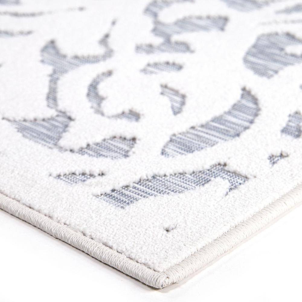 Natural Driftwood Rectangular Stain-Resistant Synthetic Rug 4' x 6'