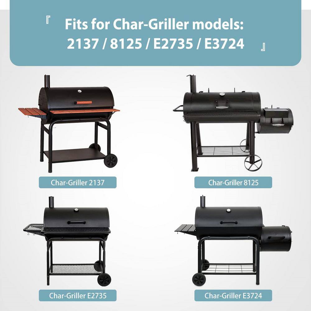 Heavy-Duty Black PVC Waterproof Grill Cover for Portable Grills