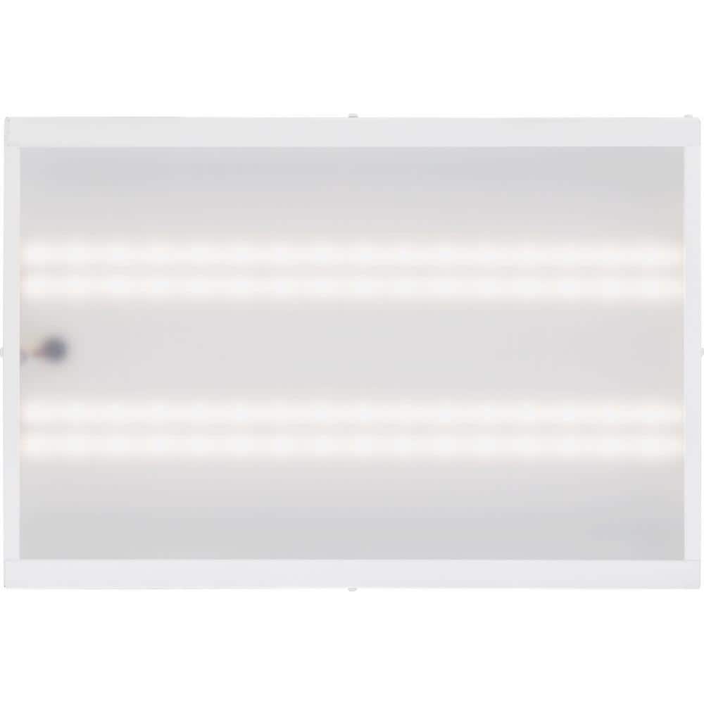 Sleek White 4000K Cool White Dimmable LED High Bay Light, 22"