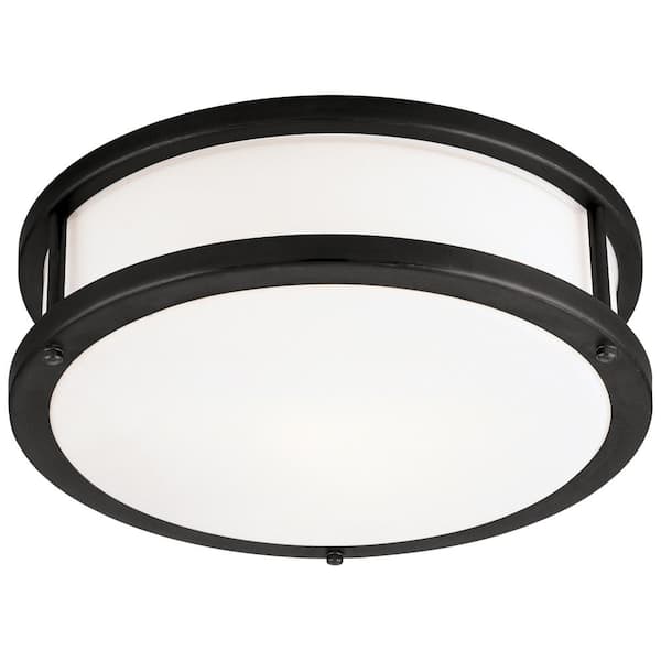 Access Lighting Conga 4.5 in. 1-Light Matte Black Flush Mount